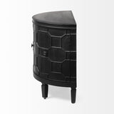 Mercana Romers Accent Cabinet Black Wood