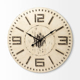 Mercana Devonshire Wall Clock Cream Wood | 42"