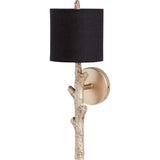 Mercana Sabinal Wall Sconce Gold Resin | Black Shade