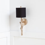 Mercana Sabinal Wall Sconce Gold Resin | Black Shade