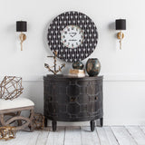 Mercana Sabinal Wall Sconce Gold Resin | Black Shade