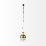 Mercana Leighton Pendant Light Gold Metal | Glass Globe