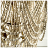 Mercana Pendra Chandelier Gold Metal | Whitewashed Wood