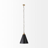 Mercana Fenton Pendant Light Black Shade | Gold Metal