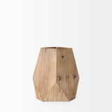 Mercana Allen Vase Natural Wood | 11H