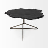 Mercana Pinera Coffee Table Black Slate | Iron