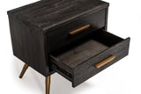 VIG Furniture Nova Domus Tabitha Modern Dark Brown Recycled Pine Nightstand VGWH180430101