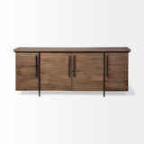 Mercana Maddox Sideboard Brown Wood | Black Metal