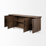 Mercana Maddox Sideboard Brown Wood | Black Metal