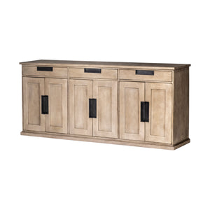 Mercana Braxton Sideboard Light Brown Wood | Black Metal