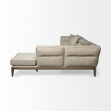 Mercana Denali Sofa Beige Fabric | Right Chaise