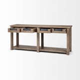 Mercana Harrelson Console Table Brown Wood