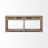 Mercana Harrelson Console Table Brown Wood