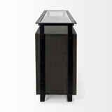 Mercana Vidro Sideboard Gray Wood | Glass