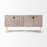 Mercana Excelsior Sideboard Brown Wood | Gold Metal