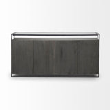 Mercana Vidro Sideboard Gray Wood | Glass