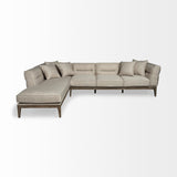 Mercana Denali Sofa Beige Fabric | Left Chaise