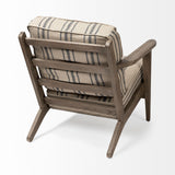 Mercana Olympus Accent Chair Brown Jute | Brown Wood