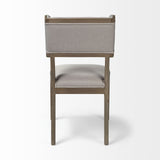 Mercana Tenton Dining Chair Gray Fabric | Gray Wood