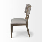 Mercana Tenton Dining Chair Gray Fabric | Gray Wood