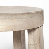 Mercana Brahma Bar/Counter Stool White Washed Wood