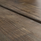 Mercana Ledger Dining Table Brown Wood | Black Metal