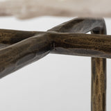 Mercana Pinera Console Table White Marble | Gold Iron