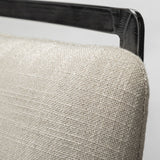 Mercana Kavalan Bar/Counter Stool Beige Fabric | Gray Metal | Counter