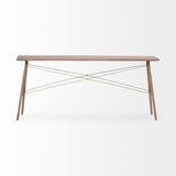 Mercana Kirby Console Table Brown Wood