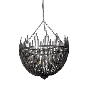 Mercana Liam Chandelier Black Wood