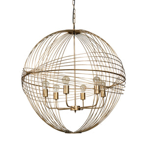 Mercana Chiron Chandelier Gold Metal