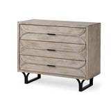 Mercana Giselle Accent Cabinet Light Brown Wood