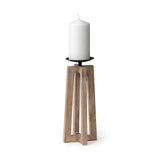 Mercana Astra Candle Holder Brown Wood | 12H