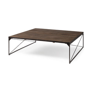 Mercana Trestman Coffee Table Brown Wood | Black Metal