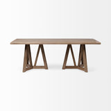 Mercana Legolas Dining Table Brown Wood | Rectangle