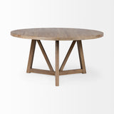 Mercana Legolas Dining Table Brown Wood | Round