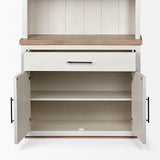 Mercana Fairview Shelving Unit White Wood | Brown Wood