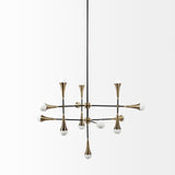 Mercana Decarlo Chandelier Black/Gold Metal