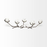 Mercana Vine Candle Holder Silver Metal