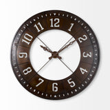 Mercana Newcastle Wall Clock Brown Metal | 57"