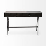 Mercana Vince Office Desk Black Metal | Gold