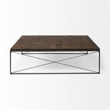 Mercana Trestman Coffee Table Brown Wood | Black Metal