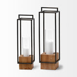 Mercana Orionis Lantern Black Metal | Brown Wood | 21H