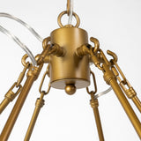 Mercana Decamp Chandelier Gold Metal