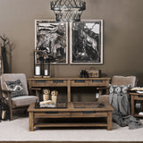 Mercana Harrelson Console Table Brown Wood