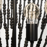 Mercana Liam Chandelier Black Wood