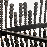 Mercana Liam Chandelier Black Wood