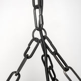 Mercana Liam Chandelier Black Wood