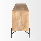 Mercana Cairo Sideboard Brown Wood | Black Metal