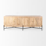 Mercana Cairo Sideboard Brown Wood | Black Metal